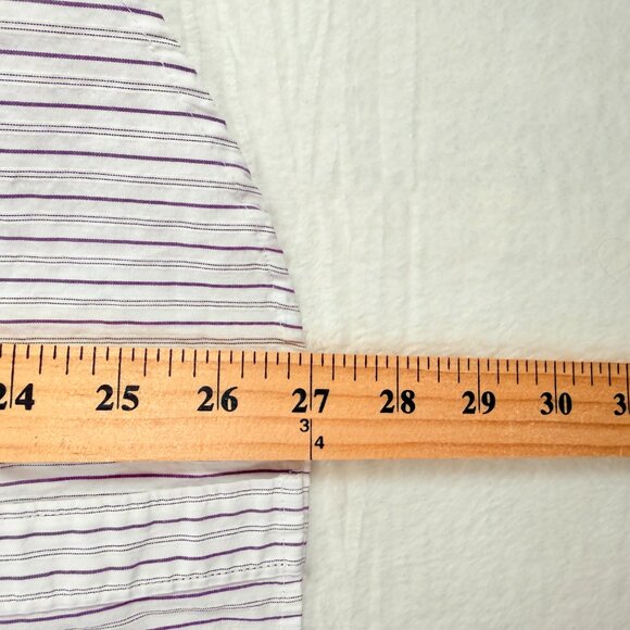 Gap Fitted Womens Button Down Purple Stripped Buisness/Office wear Size 10 - Picture 6 of 7